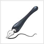 pen drawing the line