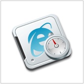 IE logo on plate