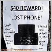 Lost phone ads