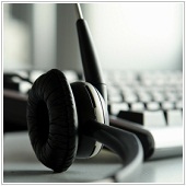 headphone and keyboard